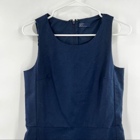 Gap blue sheath dress size 4R sleeveless - Picture 2 of 8